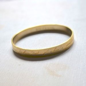 Kate Spade Idiom Give it a Whirl Gold Bangle